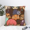 Печать Inazuma Eleven Аниме Игра Наволочка Полиэстер Наволочка Подушка Подарок РПГ Мультфильм Наволочка Наволочка Домашняя Квадратная