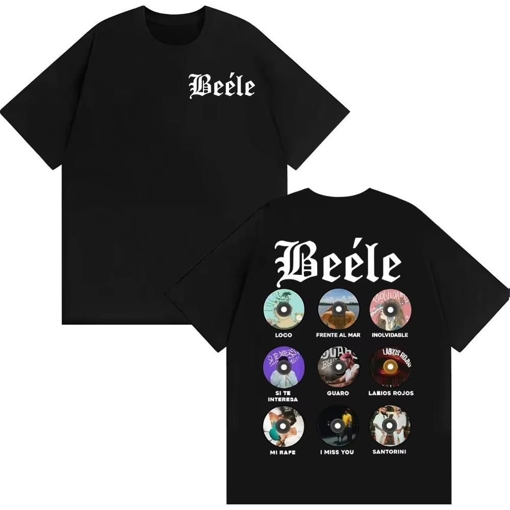 Rapper BEELEs Music Album 2026 Spring summer Graphic Tshirt Fashionable Hiphop Summer Print Pure Cotton Casual Tshirt