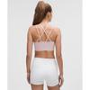 Lululemon Like A Cloud Longline BrA  Light Support  B C Cup Pink hAze