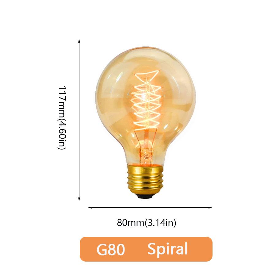 Reteo Edison Light Bulb 220V 110V E27/E26 A19 ST64 40W Vintage Filament Light Bulb Edison Lamp For Home Vintage Edison Lamp