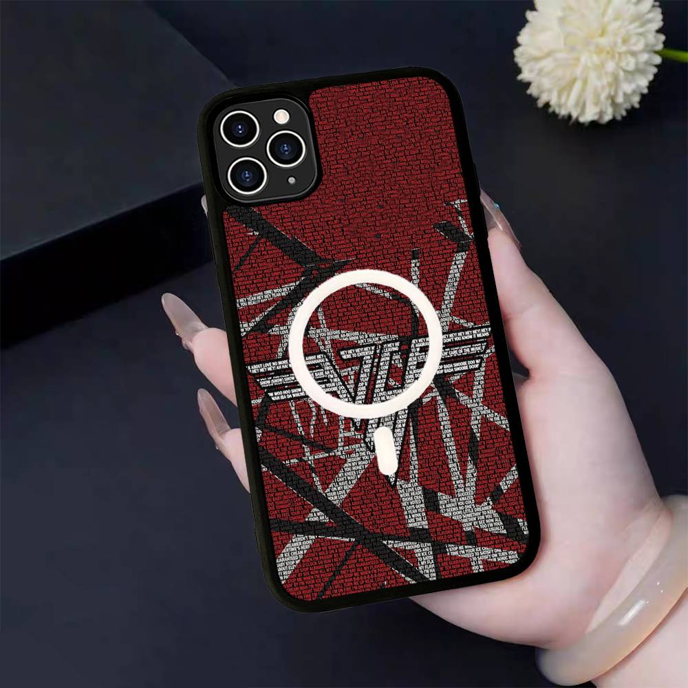 Чехол для телефона E-Eddie Van H-Halen Singer для IPhone 17 Air 16 15 14 13 12 11 Pro Max Plus Для беспроводной зарядки Magsafe Cover