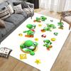 Yoshi Flannel Printed Carpet, Home Sofa Decoration for Living Room & Bedroom, Non‑Slip Play Flannel Floor Mat for Game Room