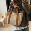 Canvas Bag Women's Autumn and Winter Versatile 2025 New Fashion Portable Women's Bag Simple Cloth Bag Tote Bag