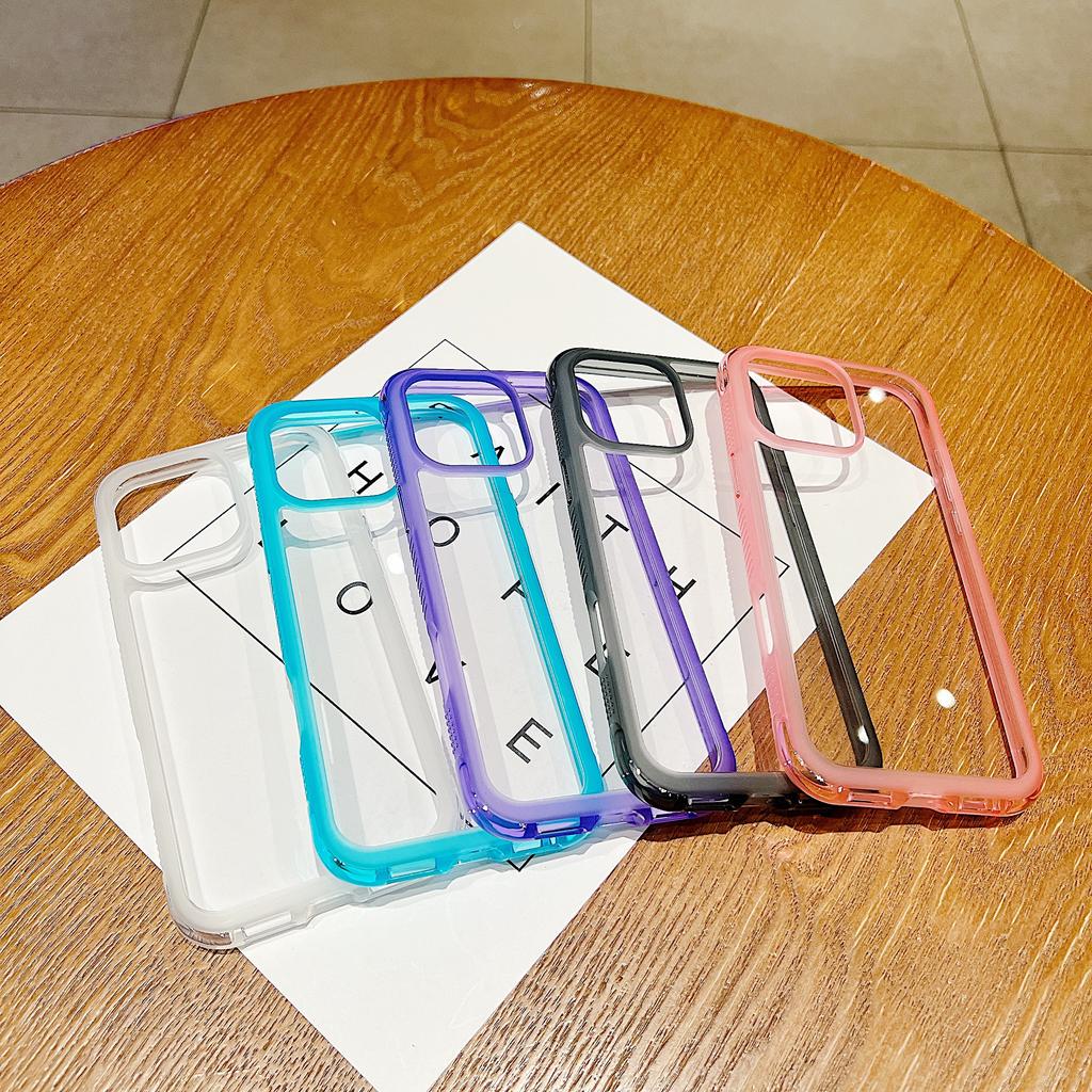 For iPhone 16 Pro Case Shockproof TPU+PC Phone Back Cover