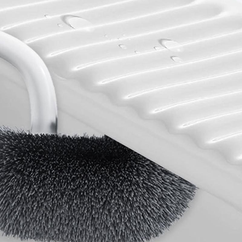 Туалетная щетка с длинной ручкой, мягкой щетиной и загнутой головкой, бытовая, настенного типа, без мертвых зон, универсальная для унитаза и приямка для приседаний