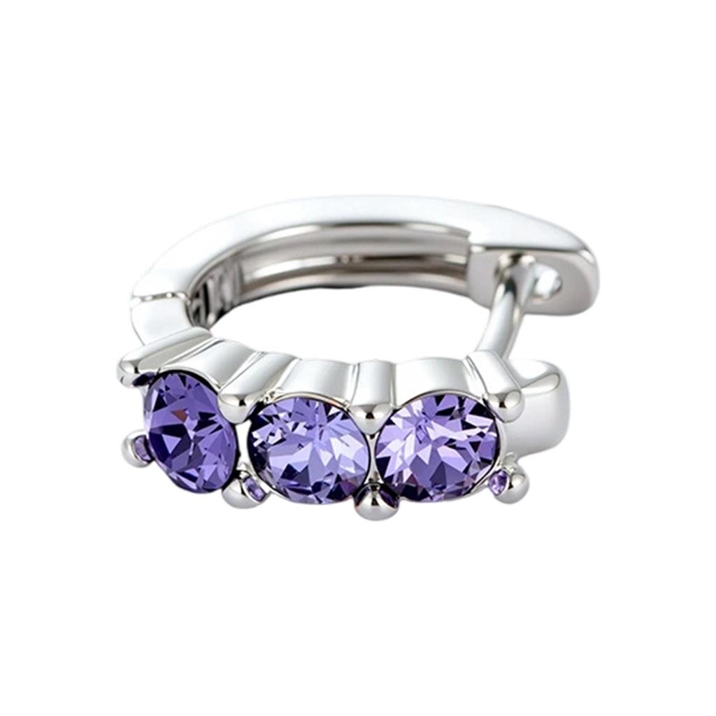 Серия цветов дофамина Каффы с кристальными инкрустациями: Прямой пин 8 мм для свежепроколотых ушей, изысканный дизайн края, изящные серьги для девочек