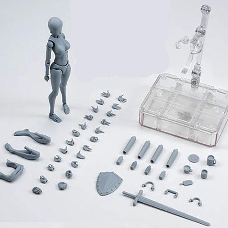 15cm Figures Jointed Doll Model Male Female Painting Drawing Sketch Mannequin Wooden Manikin