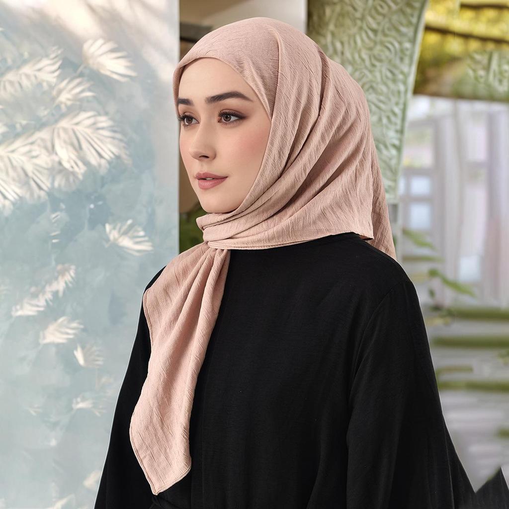 Однотонный мягкий дышащий полиэстеровый квадратный шарф - Женский европейский/американский головной платок, Повседневный солнцезащитный декоративный шелковый шарф