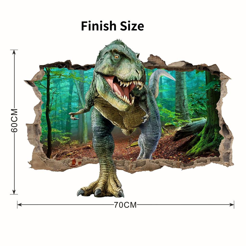 3D наклейки на стену с динозаврами, украшение для дома, плакат с животными, наклейки для детской комнаты