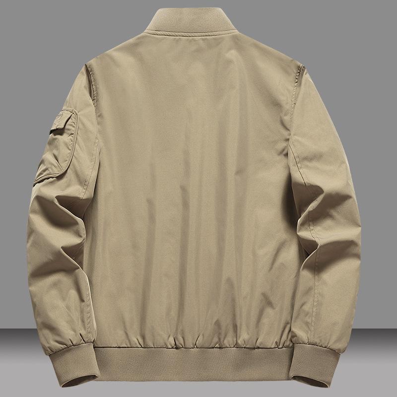 Мужские хлопковые куртки-бомберы для мужчин Весенне-осенние свободные оверсайз Мужская одежда Куртки-бомберы