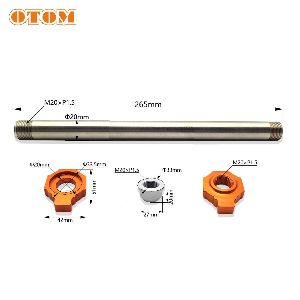 Motorcycle Accessories Rear Wheel Axle With Axle Block Nut For KTM HUSQVARNA EXC EXCF SX SXF XC XCF FC FE 250 350 450 2002-2015