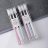 Japanese Style Ceramic Color Handle Toothbrush Set - 3-Pack Adult Size Macaron Inspired Design