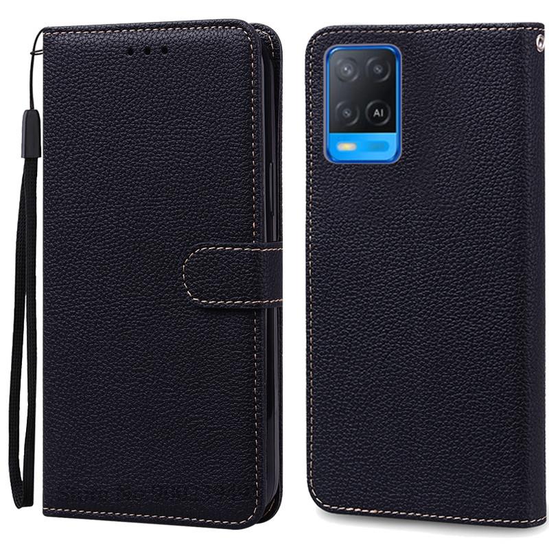 Для OPPO A54 Чехол A54 5G Кошелек кожаный флип-чехол Для OPPO A54 5G Чехол CPH2239 CPH2195 OPPOA54 A 54 Ударопрочный чехол для телефона Fundas