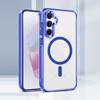 Магнитный чехол для телефона Samsung Galaxy A35 5G, TPU рамка, прозрачная поликарбонатная задняя крышка