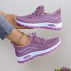 Fashion Lightweight Non Slip Walking Shoes for Women Mesh Breathable Knitted Sneakers Woman 2024 Spring Autumn Casual Purple Sneakers