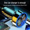 Популярное автомобильное зарядное устройство Alloy с функцией быстрой зарядки, цифровым дисплеем и функцией быстрой зарядки, совместимое с Android и Apple.
