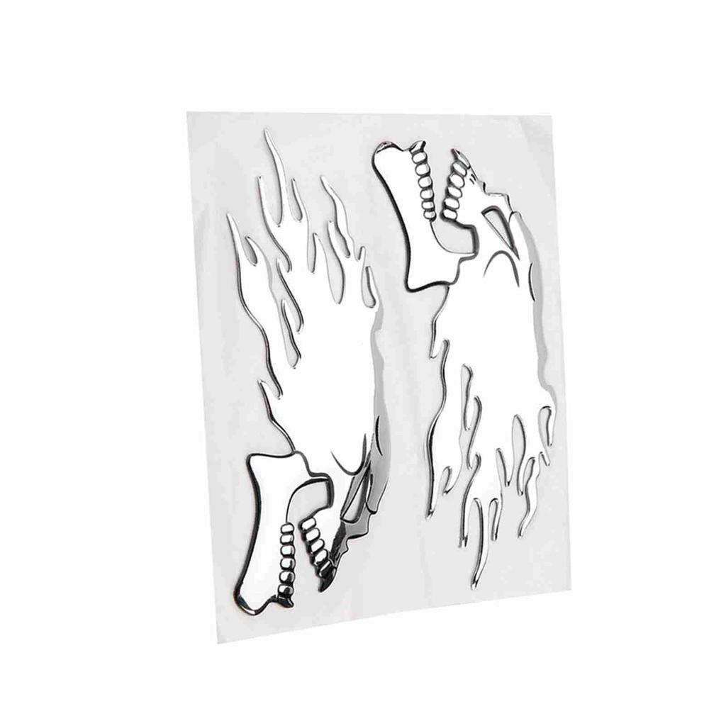 2шт 3D Череп Голова Авто Мотоцикл Наклейка Декор Наклейка