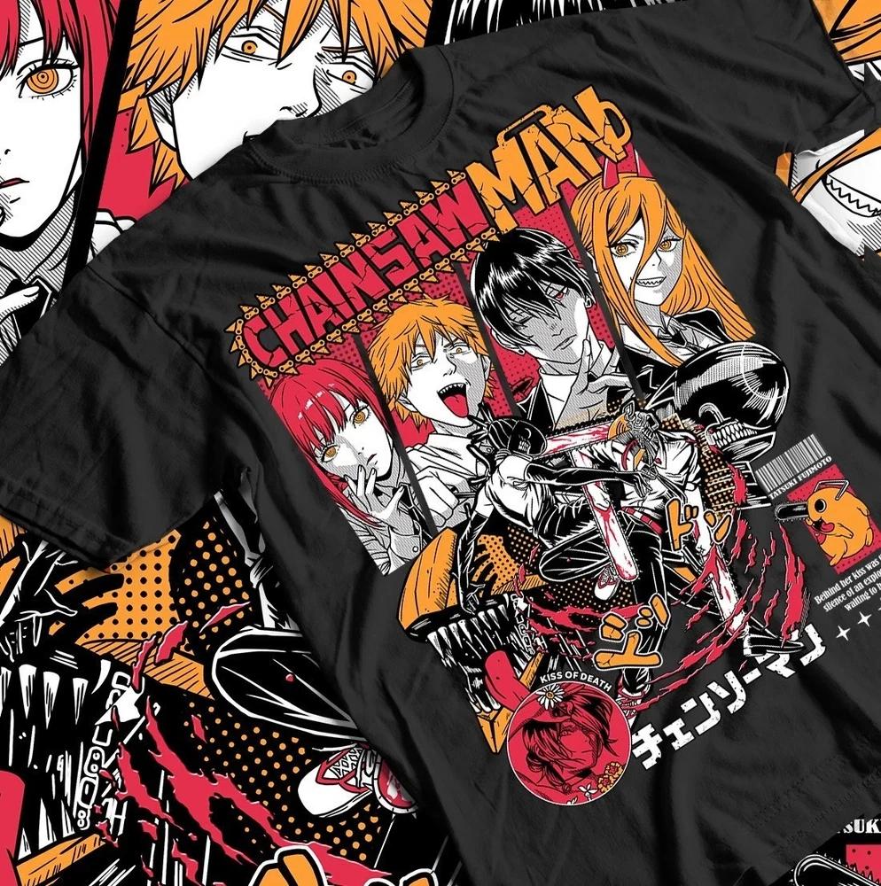 Chainsaw Unisex Tshirt Chainsaw Unisex Anime Csm Denji Power Black Christmas 13