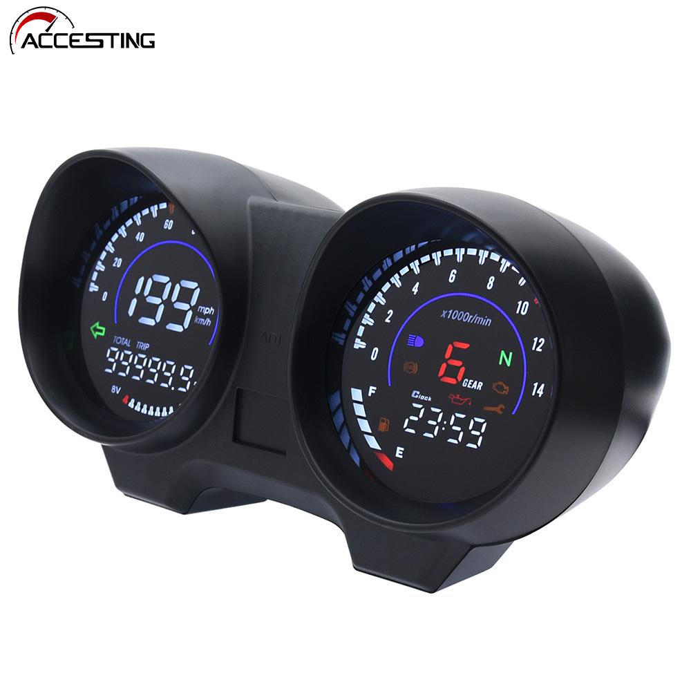 Upgrade LED Digital Dashboard Motorcycle RPM Meter Speedometer For Brazil TITAN 150 Honda CG150 Fan150