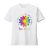 Be Kind Daisy Flower Rainbow Positive Inspirational Kindness T Shirt vintage Washed streetwear Unisex Breathable Stretched Soft