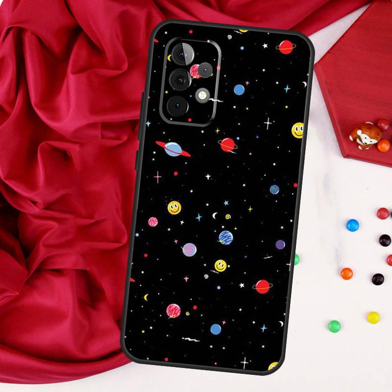 Черный Белый Луна Космос Астронавт Для Samsung Galaxy A26 A05 A06 A16 A54 A34 A14 A22 A32 A52 A55 A35 A15 A53 A13 A56 A36 Чехол