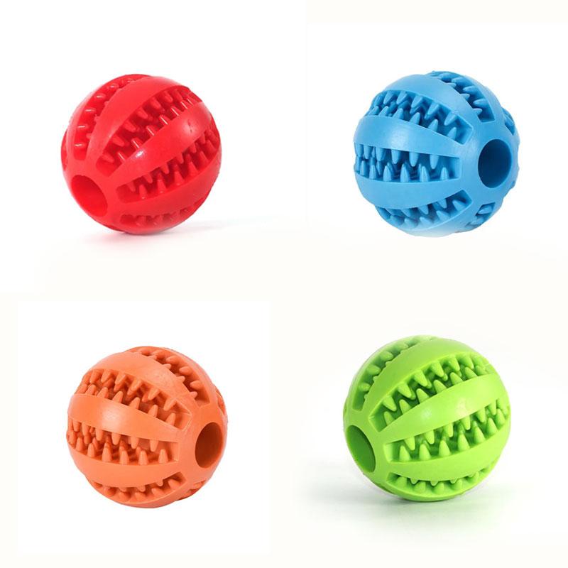 Игрушки для домашних животных, жевательные игрушки для собак из натурального каучука, мяч для чистки зубов, сверхпрочный интерактивный эластичный мяч для домашних животных