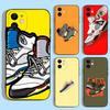 Off 85 AIR Street Sports Sneakers Phone Case For iPhone 16,15,14,13,12,11,XS,XR,X,8,7,Pro,Max,Plus,mini Silicone Black Cover
