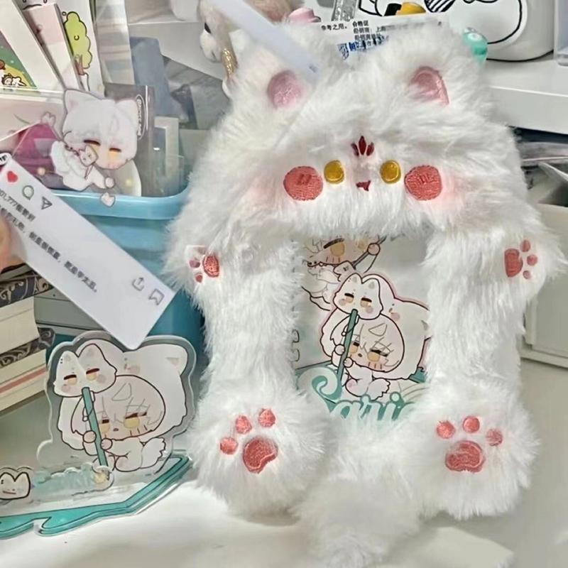 Милый кролик плюшевый набор для карточек Ins Meal Card держатель для фотокарточек ID Card защитные чехлы для маленьких карточек держатель для фотокарточек