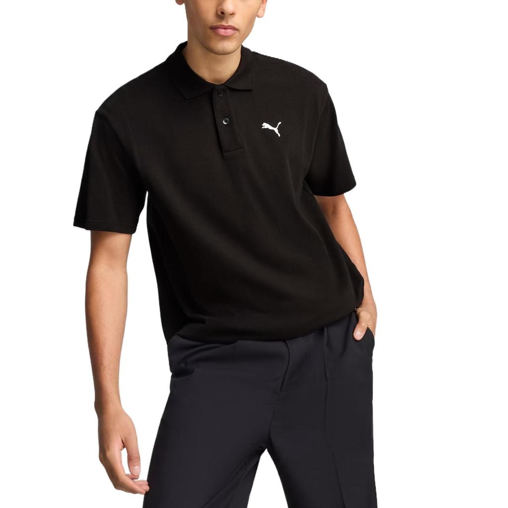 Puma Wardrobe Essentials Men's Relaxed Pique Polo Shirt 631815-01