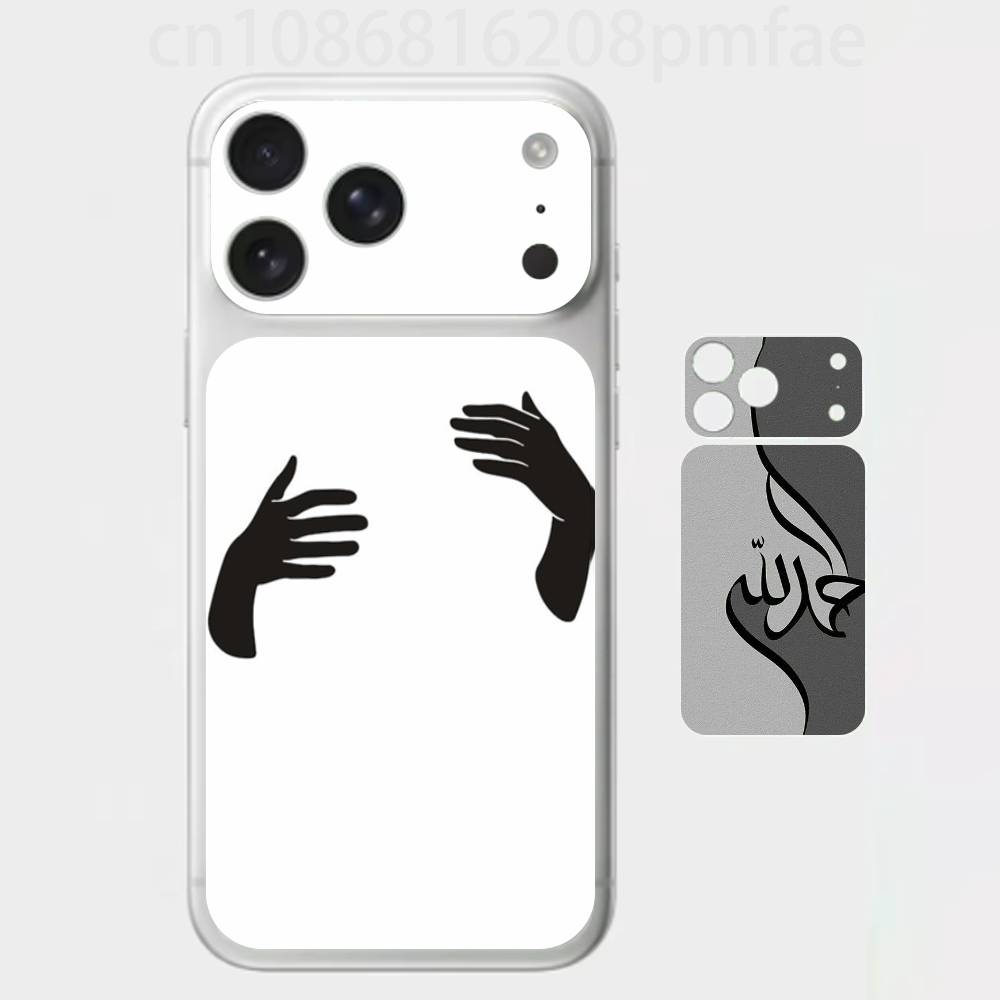 Художественная Линия Объятия Премиальная Наклейка-Обертка для iPhone 17 Pro/Max, Задняя Рамка Защитная Наклейка для Камеры (Не чехол)