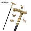 Animal Bear Eagle Wolf Goat Luxury Pattern Walking Stick Party Fashion Stick Decorative Cospaly Cane Knob Crosier 90cm