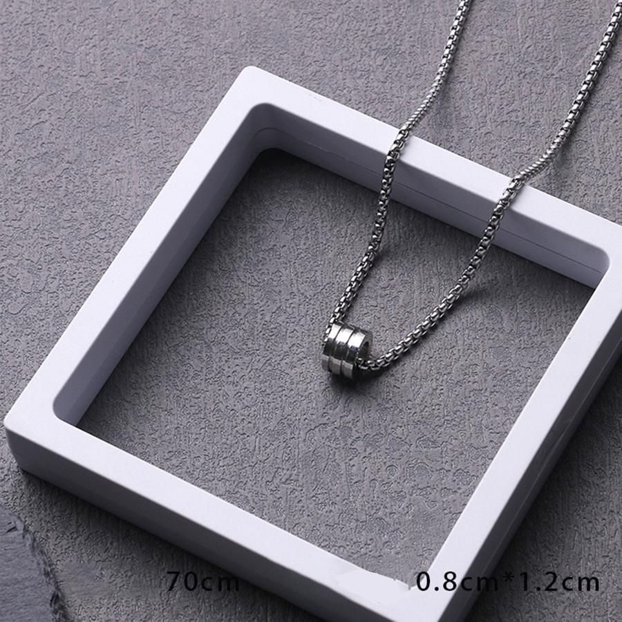 Ожерелье с подвеской в стиле хип-хоп из титановой стали, не выцветает, модный бренд, высококачественный нишевый дизайн, цепочка с капюшоном, аксессуары для мужчин, длинный стиль