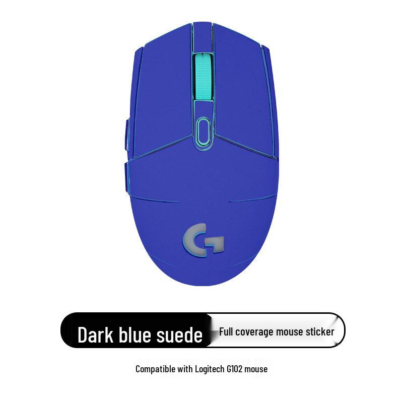 Logitech G102/G304/GPRO Anti-Slip Suede Mouse Stickers - Full Coverage, Sweat-Absorbent, Anti-Sweat Back Stickers