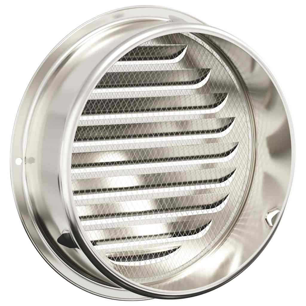 Ventilation Grille Set 4 pcs Silver 200 mm Stainless Steel
