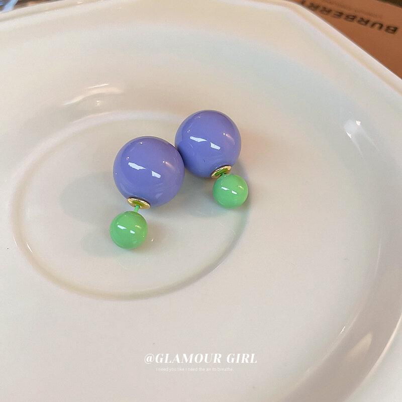 Двусторонние серьги из искусственного жемчуга с цирконием, элегантные модные женские серьги с блестящим кристаллом, искусственный жемчуг, серьги ручной работы, вечерние ювелирные изделия, подарок