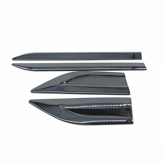 Car Fenders Side Vent Air Wing Trim Cover Exterior Decoration Accessories Black