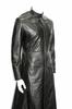 Leather Black Soft Handmade Trench Coat Long New Stylish Men's Genuine Lambskin