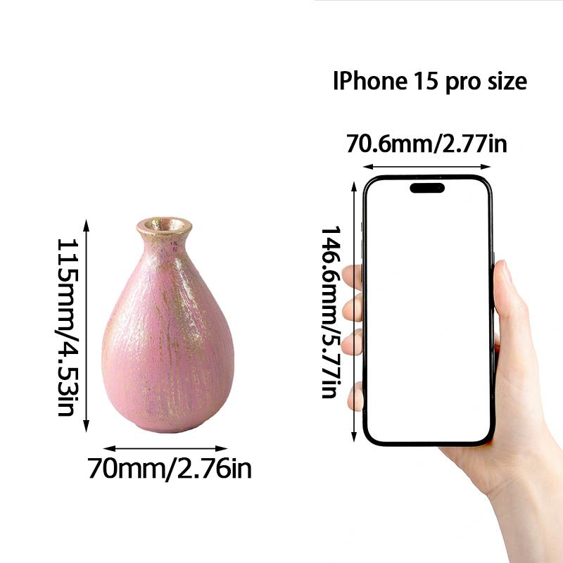 1 шт. Ваза, украшение, простая цветочная композиция, контейнер, украшение для дома, маленькая ваза, фиолетовая, цветная, деревянная, зеленая, 4 цвета