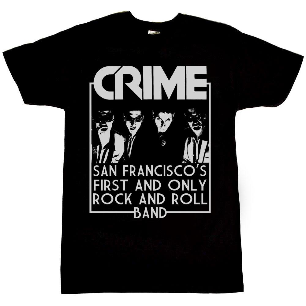 NEW Crime Band First and Only Short Sleeve Black All Size Shirt