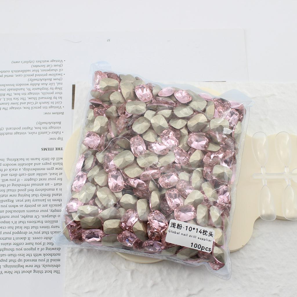 10 * 14 мм заостренное дно большая подушечка маникюр алмаз стекло закругленный угол ногти аксессуары для маникюра своими руками ювелирные изделия хрустальный маникюр алмаз