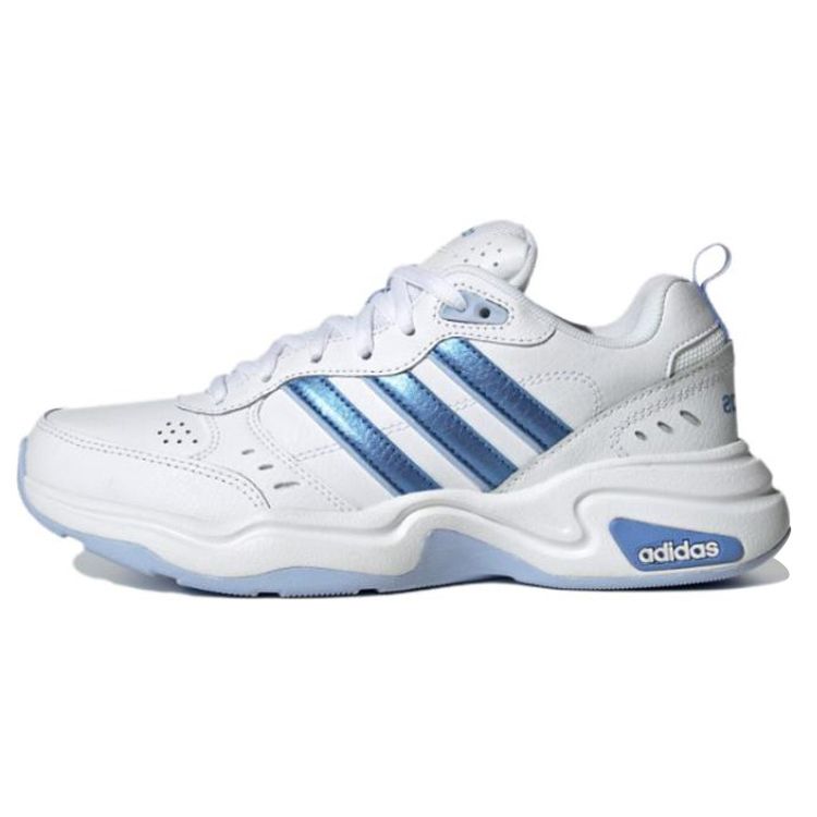 Adidas Neo Strutter PU Кожа Повседневные Низкие Кроссовки Женские Кроссовки Синие HQ1824