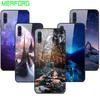 Для Samsung A50 Чехол A51 Закаленное стекло Планета Космос Чехол Стеклянная задняя крышка для Samsung Galaxy A50S A51 A50 A 50 Fundas Coque