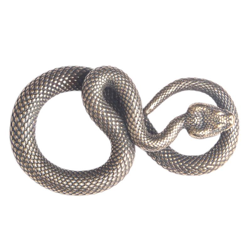 Винтажный медный орнамент в виде змеи, украшения, чайные фигурки животных, миниатюры, аксессуары для домашнего декора для гостиной