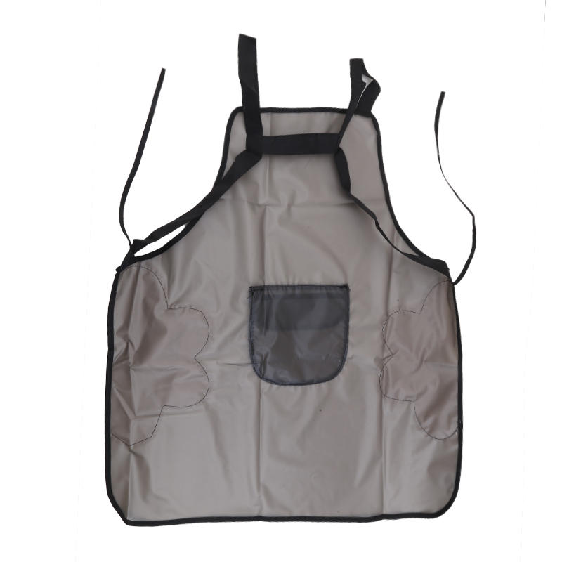 Водонепроницаемый рабочий фартук прозрачный черный белый маслостойкий кухонный фартук чистящие средства милый мультяшный мишка грязеотталкивающий фартук из ТПУ