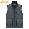 Men's Spring/Fall Stand-Collar Multi-Pocket Utility Vest
