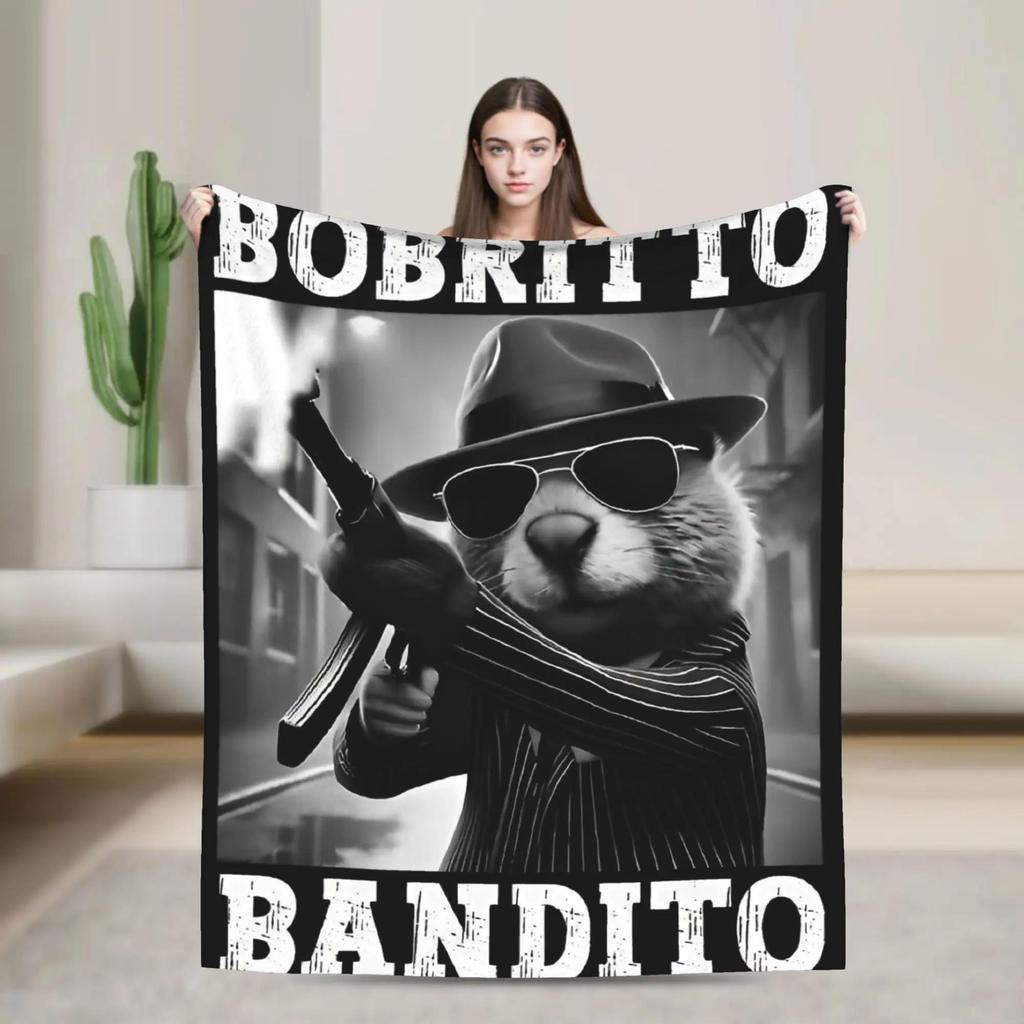 Halloween Italian Brainrot Meme Characters Design Blanket Soft Quality Bedding Throw for Winter Travel Home Decor Funny Bedsprea