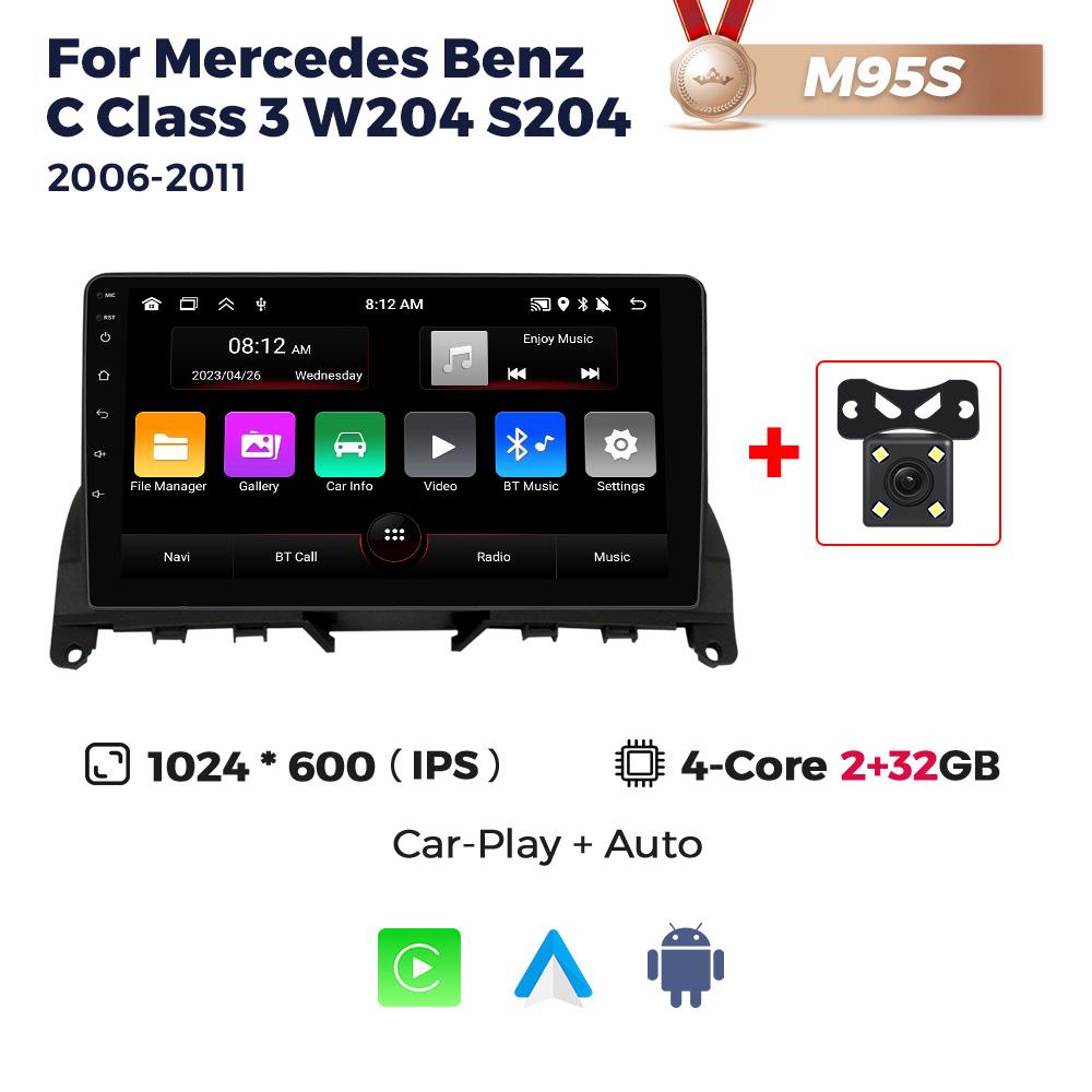 NaviFly для Mercedes Benz C-Class 3 C220 C180 W204 S204 2006-2011 Android автомобильный плеер радио мультимедиа сенсорный экран видео стерео