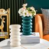 Spiral Flower Vase Modern Heavy Duty Plastic Flower Arrangement Floral Plants Holder Container Home Office Centerpiece Desktop Decoration