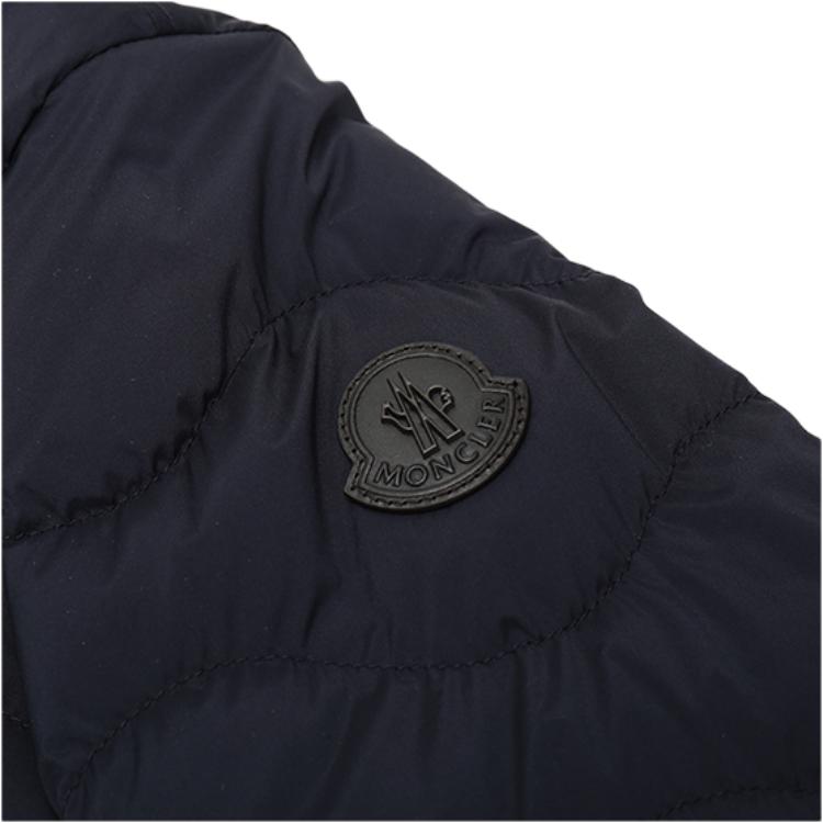 Moncler Down Jackets Men's Dark Blue Stand Collar Moderate F10911A5030053132775