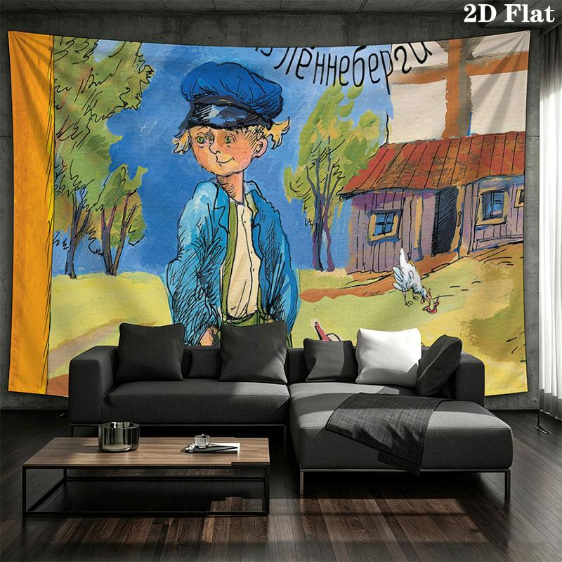 Emil of Lonneberga Wall tapestry, aesthetic printed fabric blanket, suitable for bedroom, living room, and home decor.